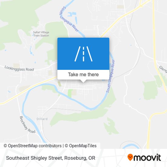 Southeast Shigley Street map