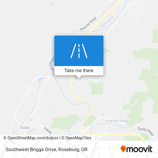 Southwest Briggs Drive map
