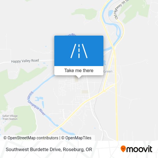 Mapa de Southwest Burdette Drive