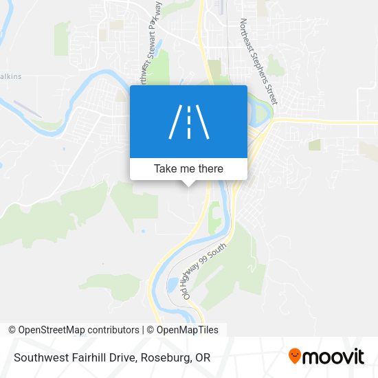 Mapa de Southwest Fairhill Drive