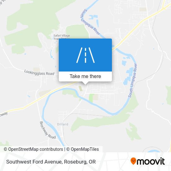 Southwest Ford Avenue map
