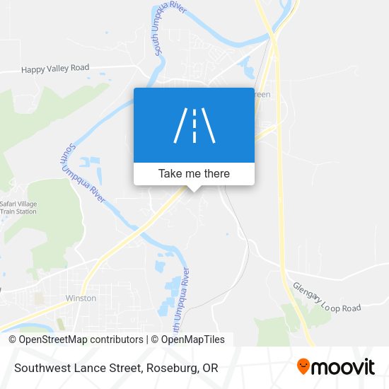 Southwest Lance Street map