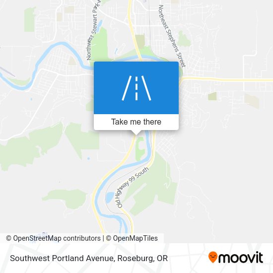 Southwest Portland Avenue map