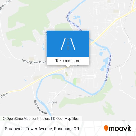 Southwest Tower Avenue map