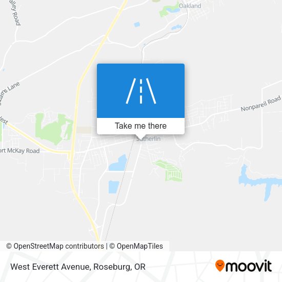 West Everett Avenue map