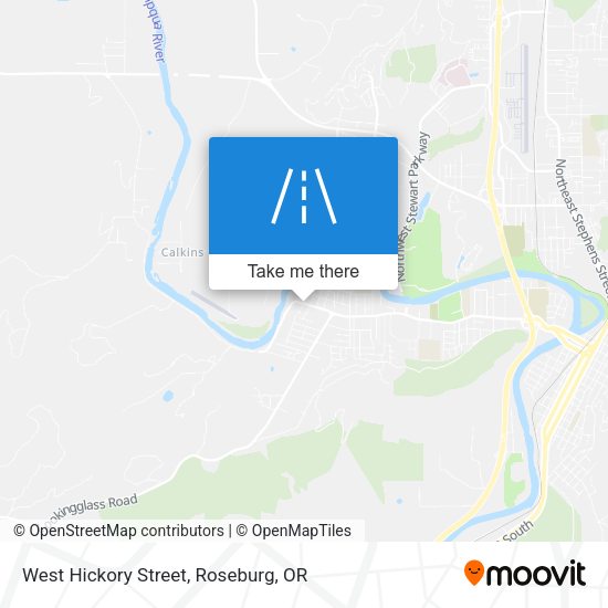 West Hickory Street map