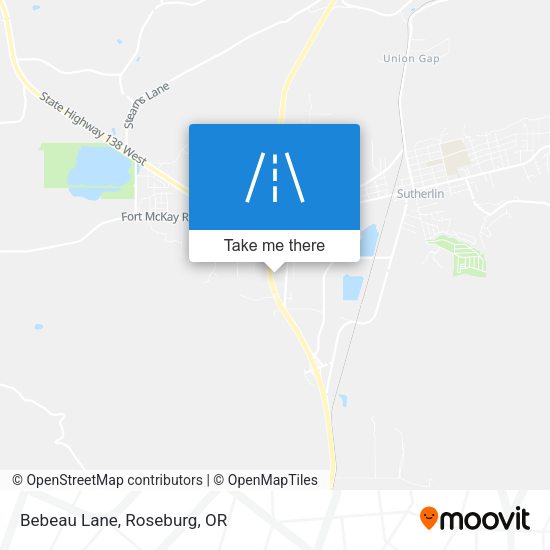 Mapa de Bebeau Lane