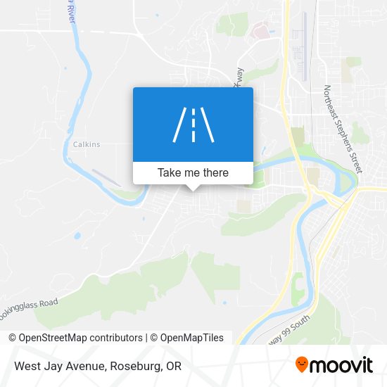 West Jay Avenue map