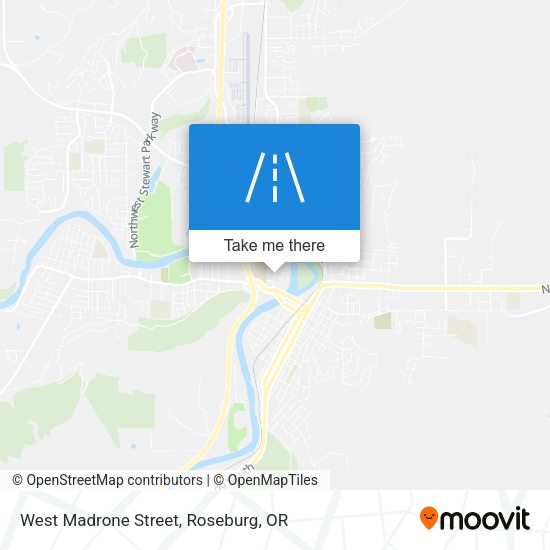 West Madrone Street map