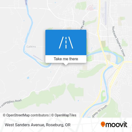 West Sanders Avenue map