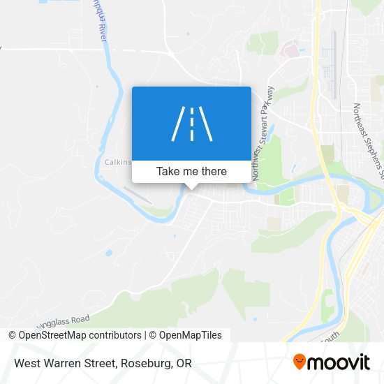 West Warren Street map