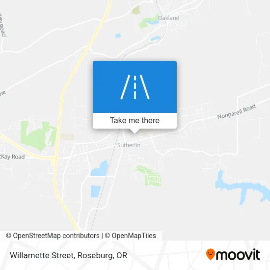Mapa de Willamette Street