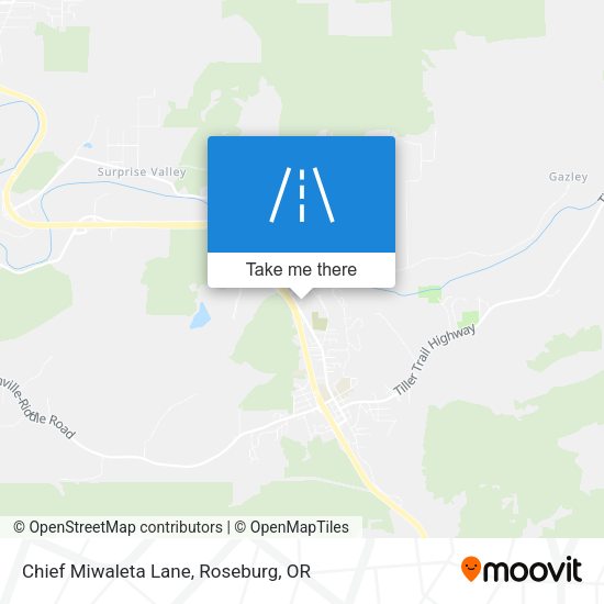Chief Miwaleta Lane map