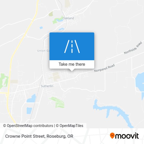Mapa de Crowne Point Street