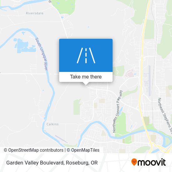 Garden Valley Boulevard map