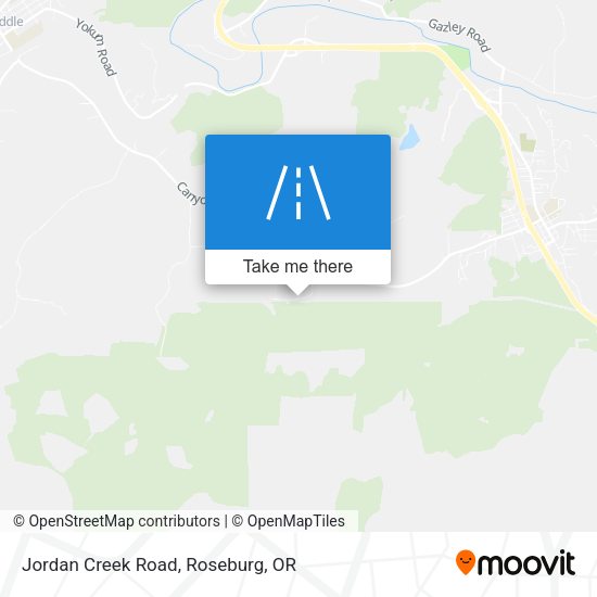 Jordan Creek Road map