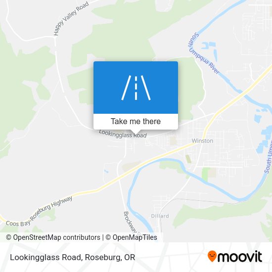 Lookingglass Road map