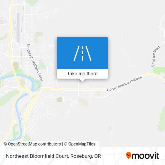 Mapa de Northeast Bloomfield Court