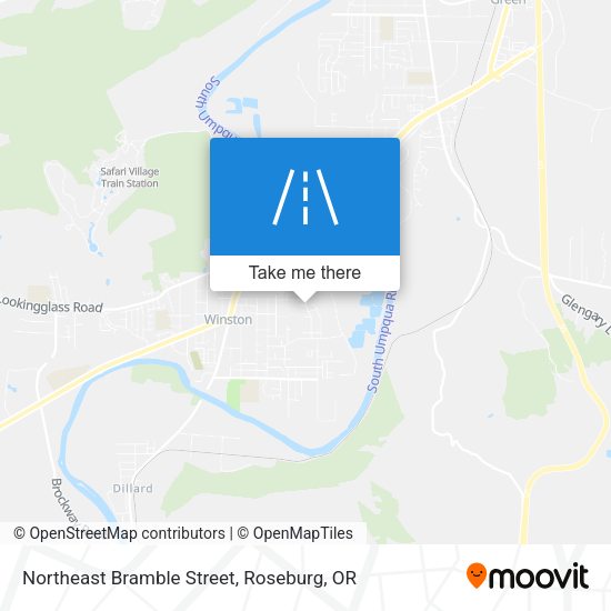 Northeast Bramble Street map