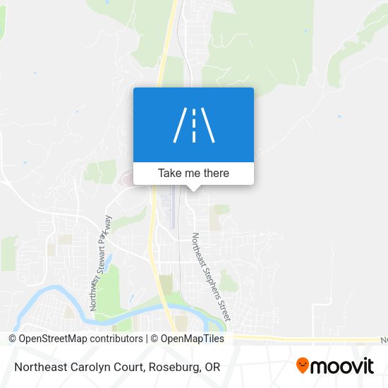 Northeast Carolyn Court map