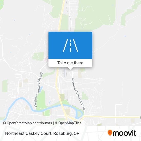 Northeast Caskey Court map