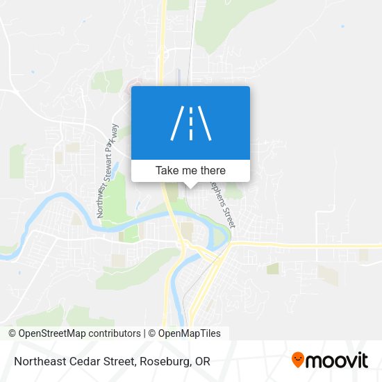 Mapa de Northeast Cedar Street