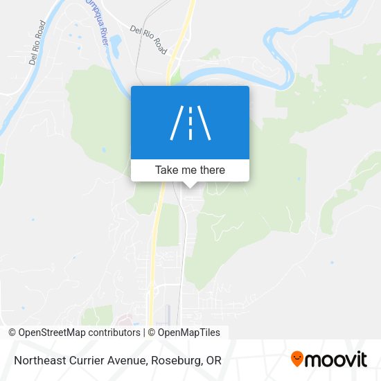Northeast Currier Avenue map