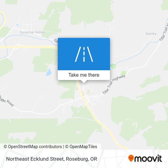 Northeast Ecklund Street map