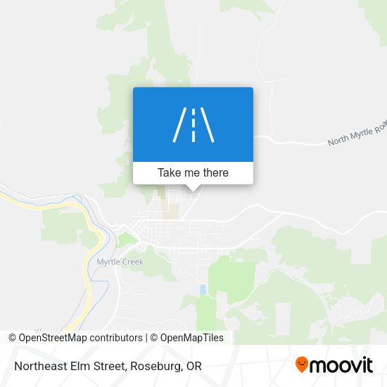 Northeast Elm Street map