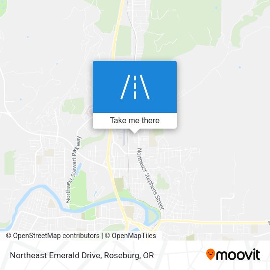 Northeast Emerald Drive map