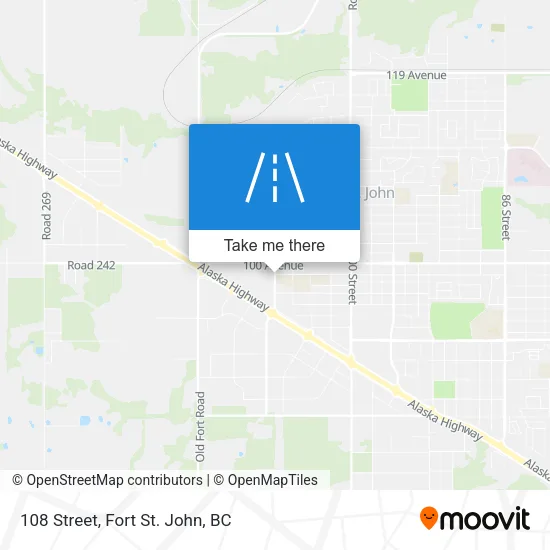 108 Street map