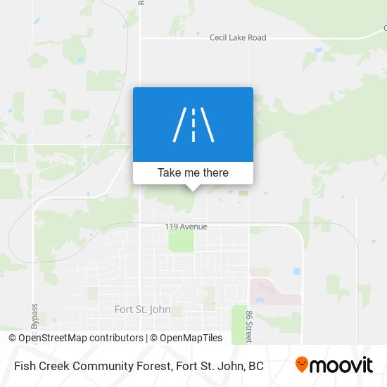 Fish Creek Community Forest map