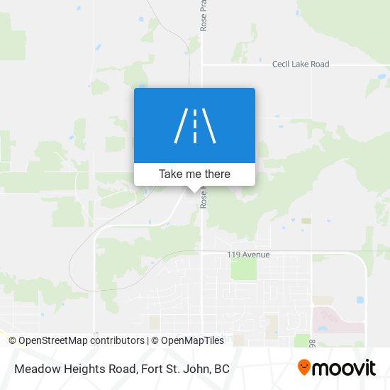 Meadow Heights Road map