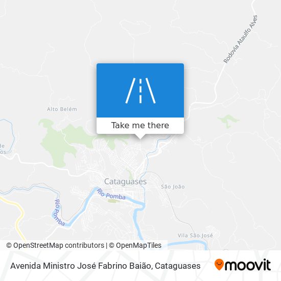 Mapa Avenida Ministro José Fabrino Baião