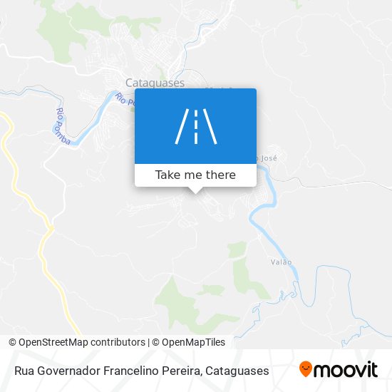 Mapa Rua Governador Francelino Pereira