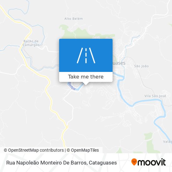 Mapa Rua Napoleão Monteiro De Barros
