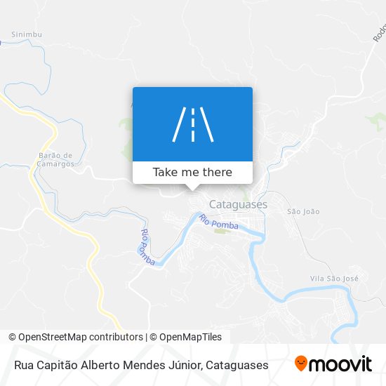 Mapa Rua Capitão Alberto Mendes Júnior