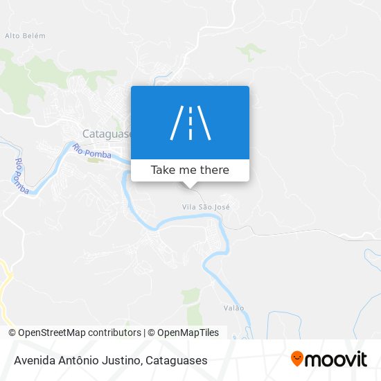 Mapa Avenida Antônio Justino