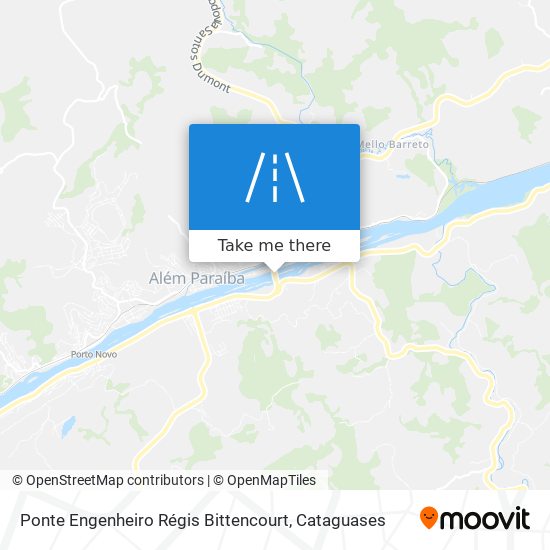 Mapa Ponte Engenheiro Régis Bittencourt