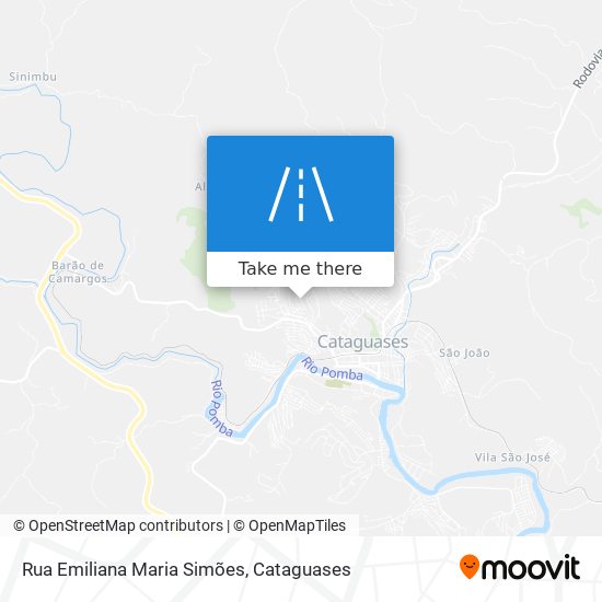 Mapa Rua Emiliana Maria Simões