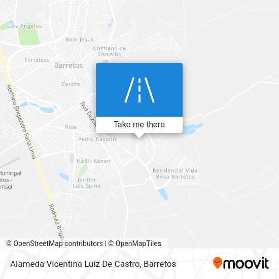 Alameda Vicentina Luiz De Castro map
