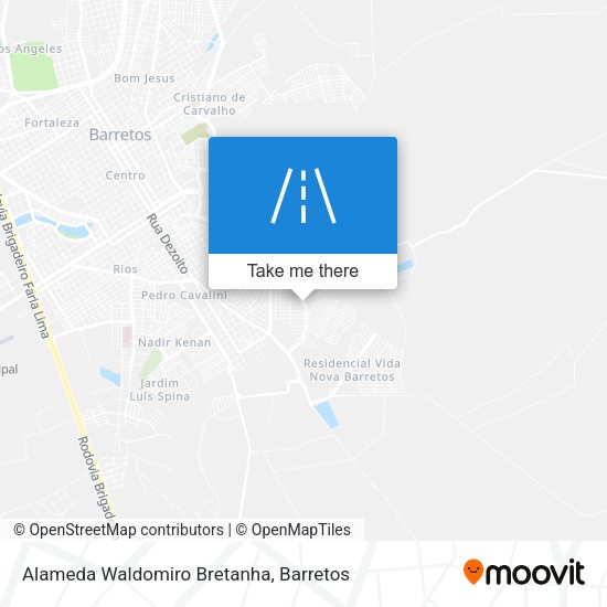 Alameda Waldomiro Bretanha map