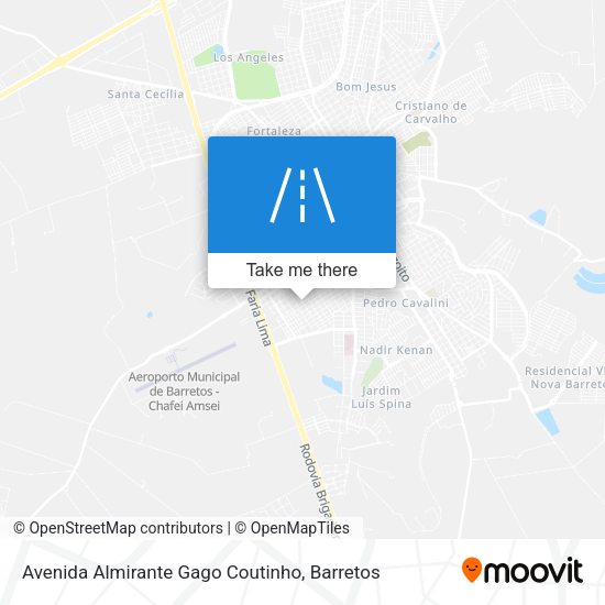 Avenida Almirante Gago Coutinho map