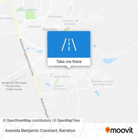 Avenida Benjamin Constant map