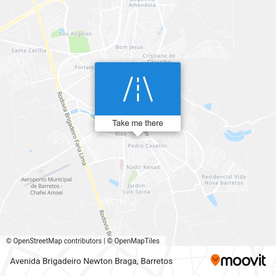 Avenida Brigadeiro Newton Braga map