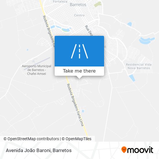 Mapa Avenida João Baroni
