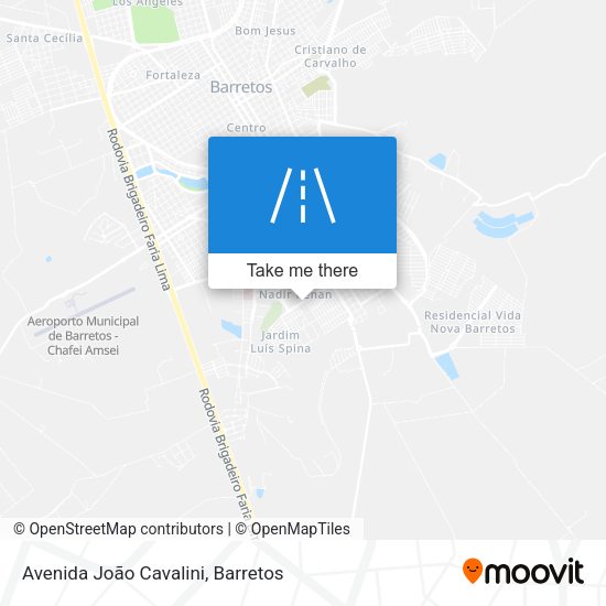 Avenida João Cavalini map