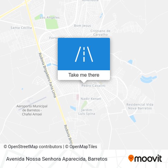 Avenida Nossa Senhora Aparecida map