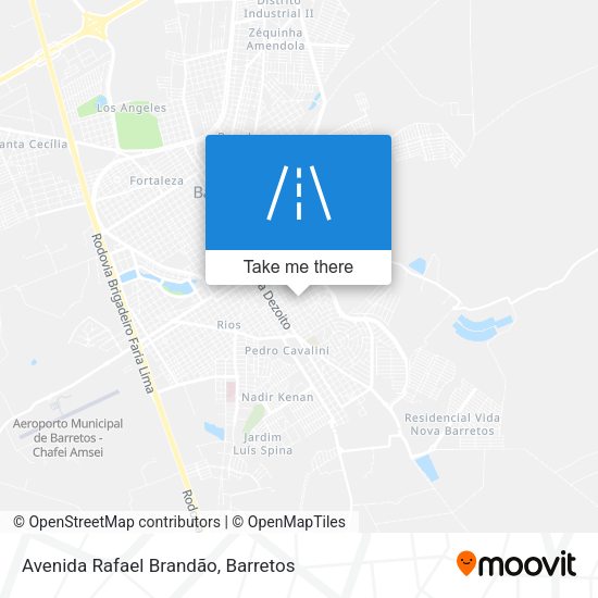 Avenida Rafael Brandão map