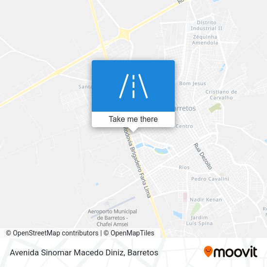 Avenida Sinomar Macedo Diniz map